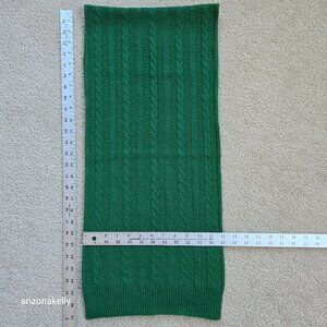 NWOT Pendleton Cashmere Cable Knit Scarf Green